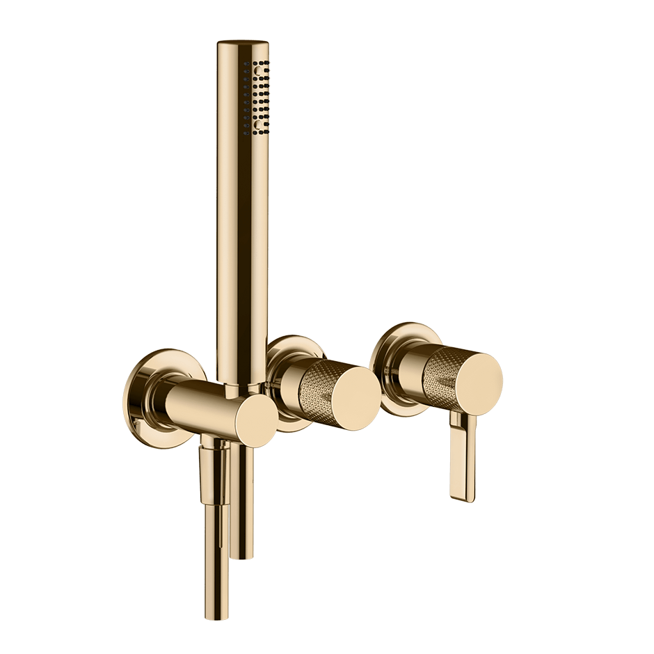 Gessi Bath Mixer 58345 in Warm Bronze Pvd