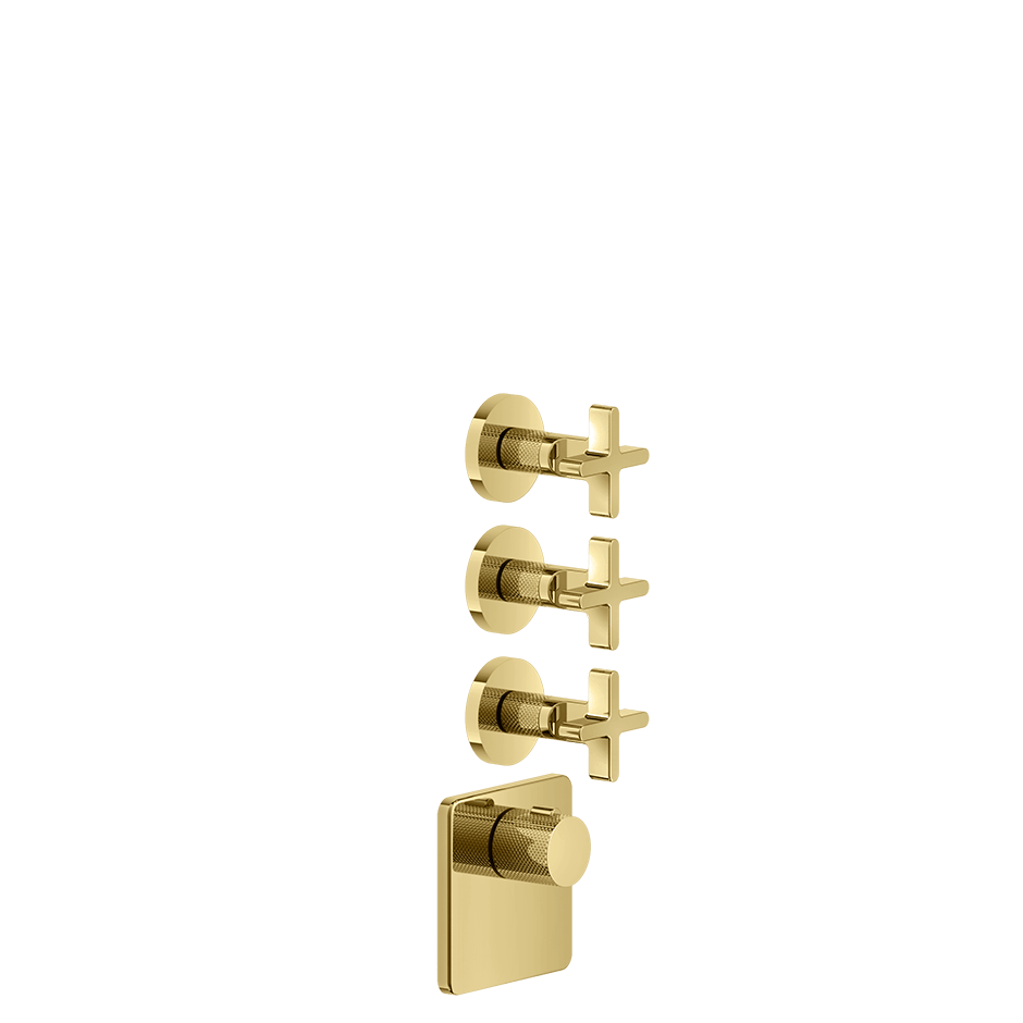 Gessi Shower Mixer 58346 in Gold Pvd