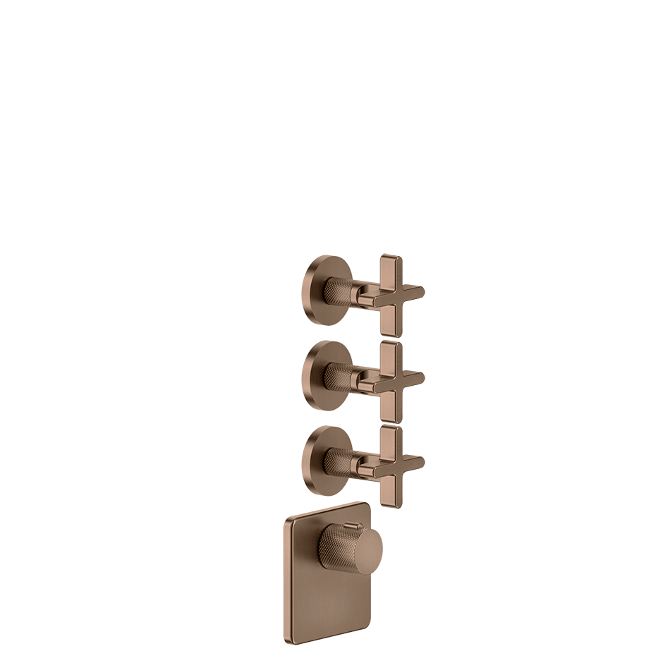 Gessi Shower Mixer 58346 in Copper Brushed Pvd