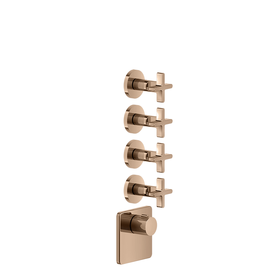Gessi Shower Mixer 58348 in Copper Pvd