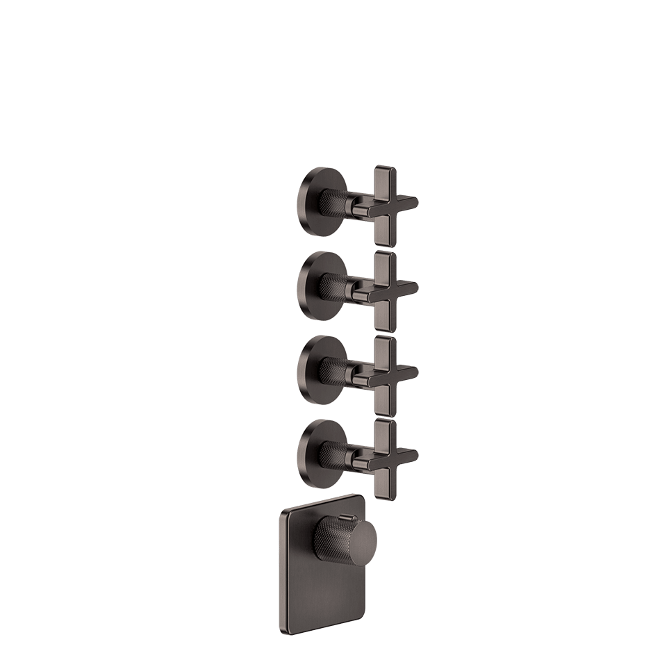 Gessi Shower Mixer 58348 in Black Metal Br. Pvd