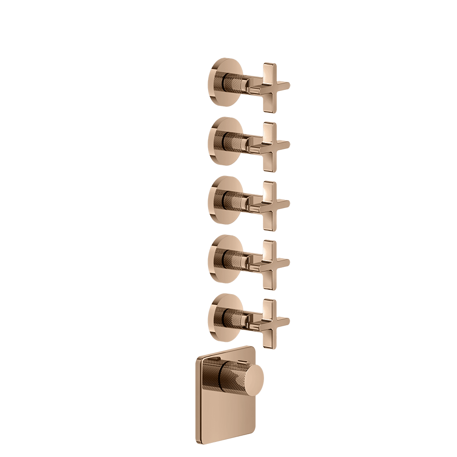 Gessi Shower Mixer 58350 in Copper Pvd