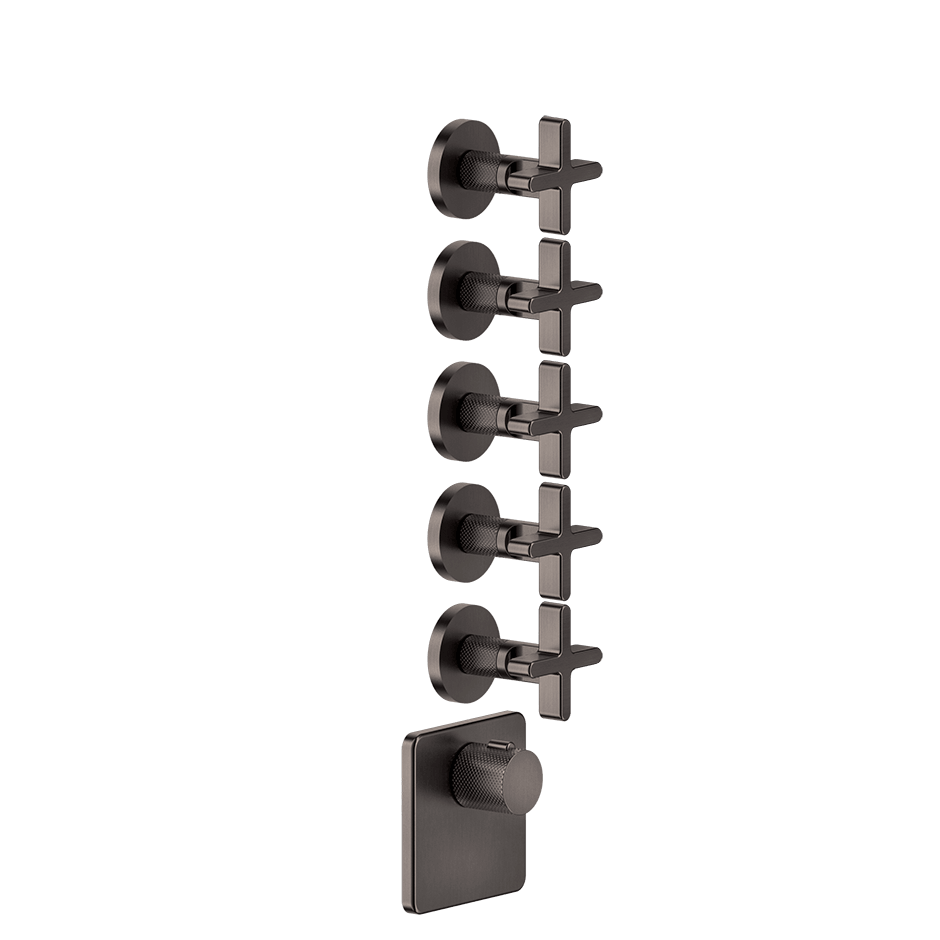 Gessi Shower Mixer 58350 in Black Metal Br. Pvd