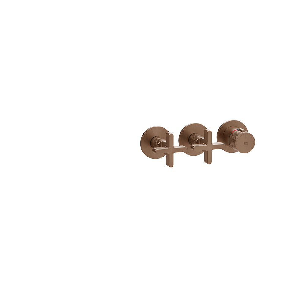 Gessi Shower Mixer 58434 in Copper Brushed Pvd