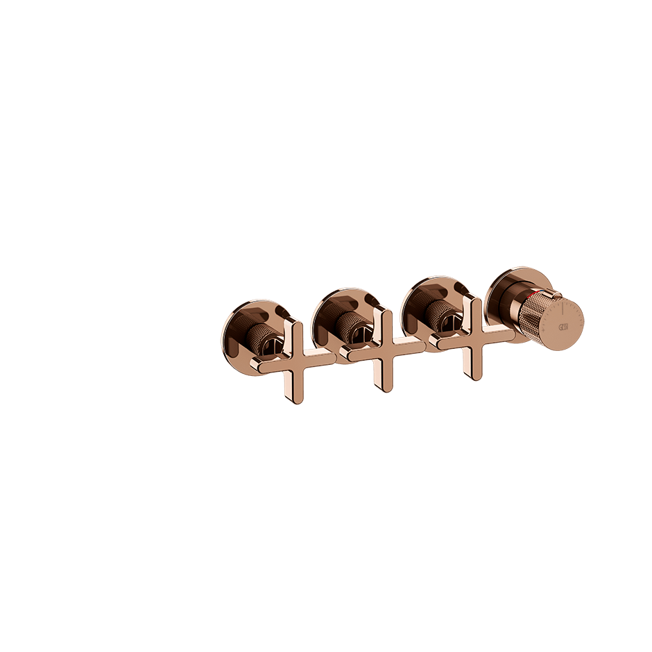 Gessi Shower Mixer 58436 in Copper Pvd