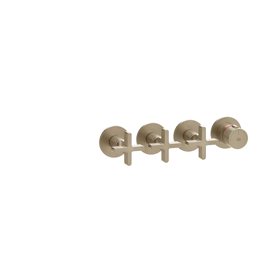 Gessi Shower Mixer 58436 in Finox Brushed Nickel