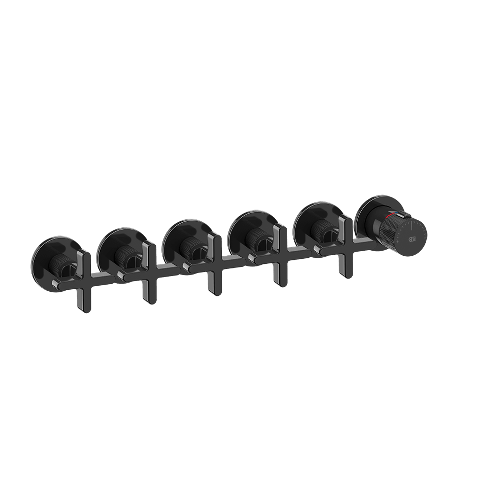 Gessi Shower Mixer 58440 in Black Metal Pvd