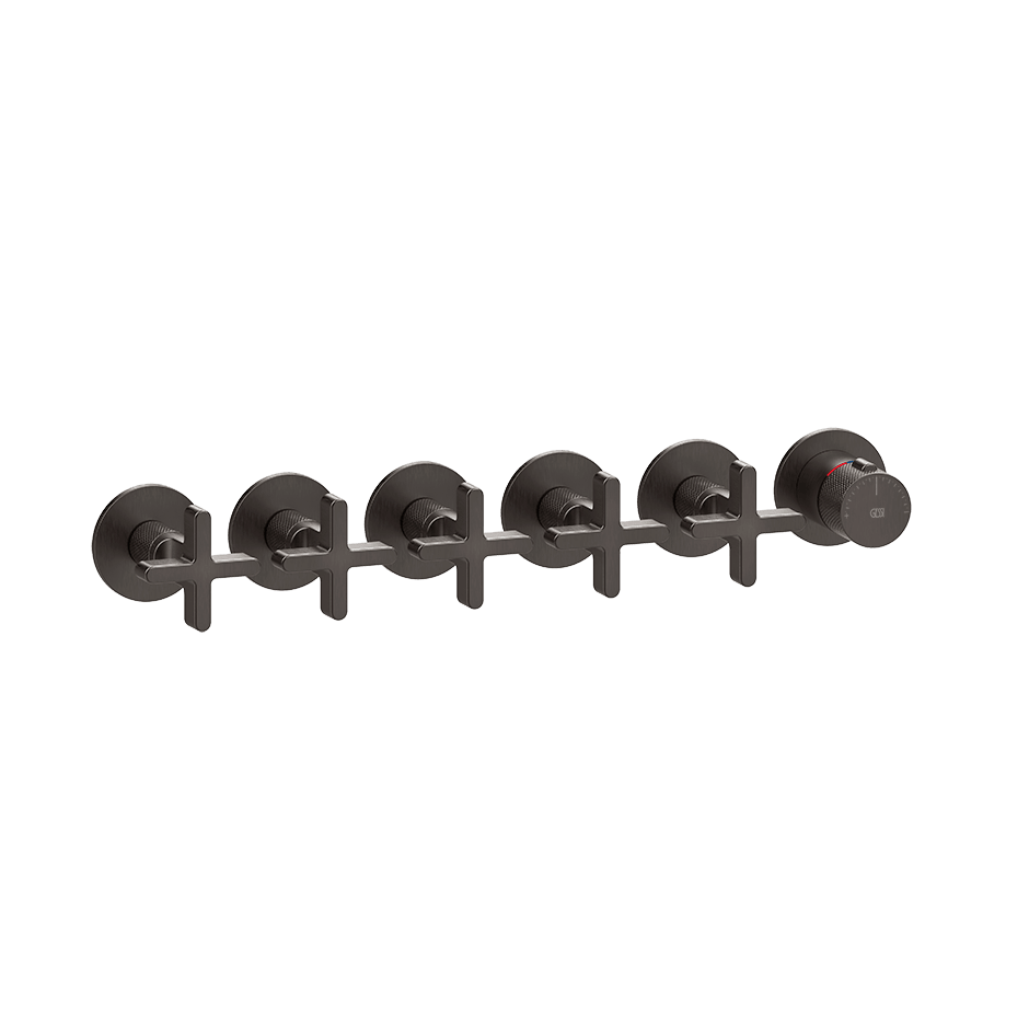 Gessi Shower Mixer 58440 in Black Metal Br. Pvd
