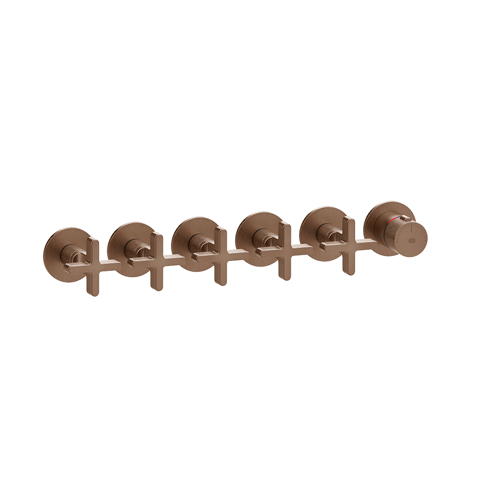 Gessi Shower Mixer 58440 in Copper Brushed Pvd