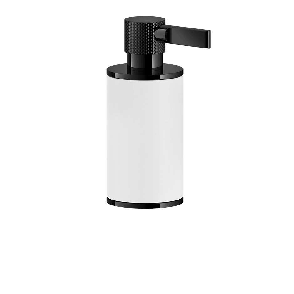 Gessi Soap Dispenser Holder 58537 in Black Metal Pvd