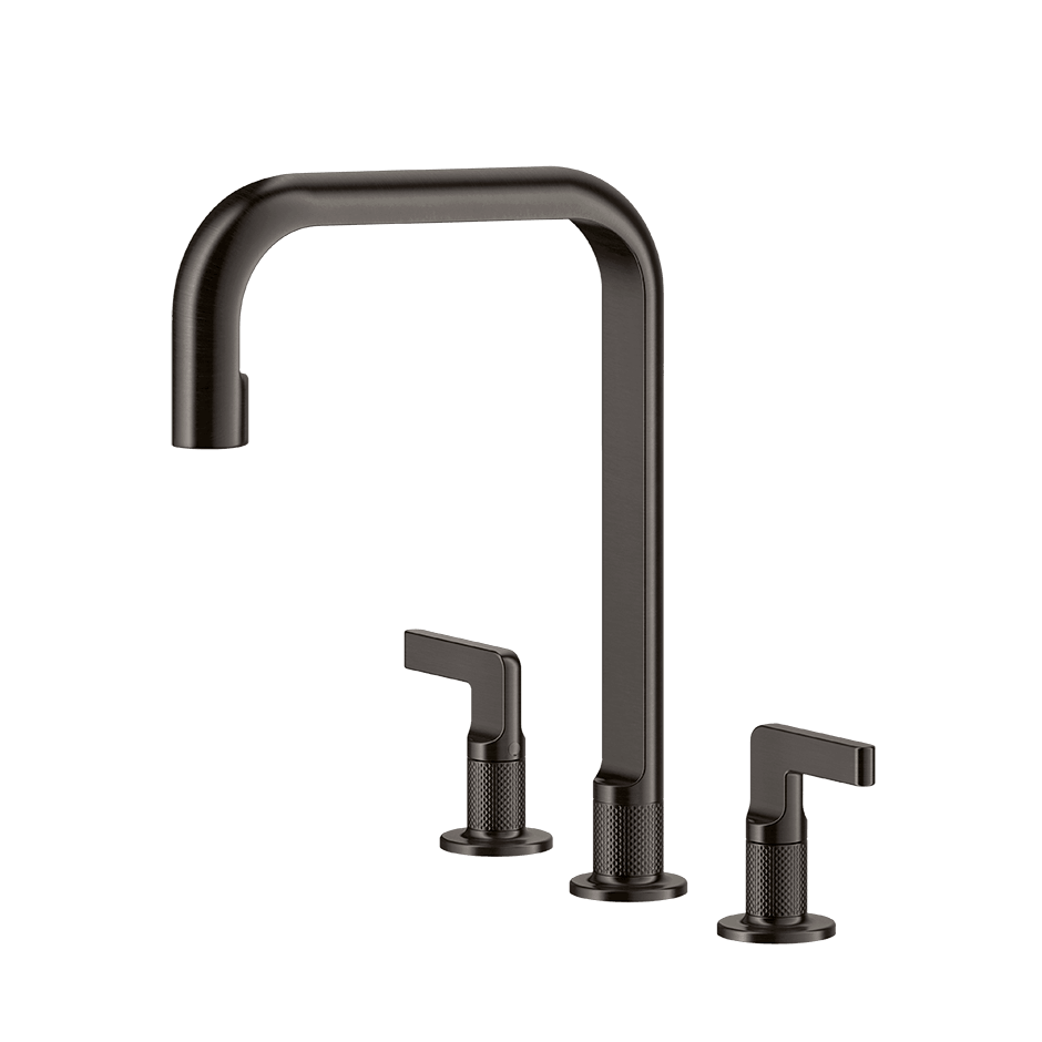 Gessi Sink Mixer 58701 in Black Metal Br. Pvd