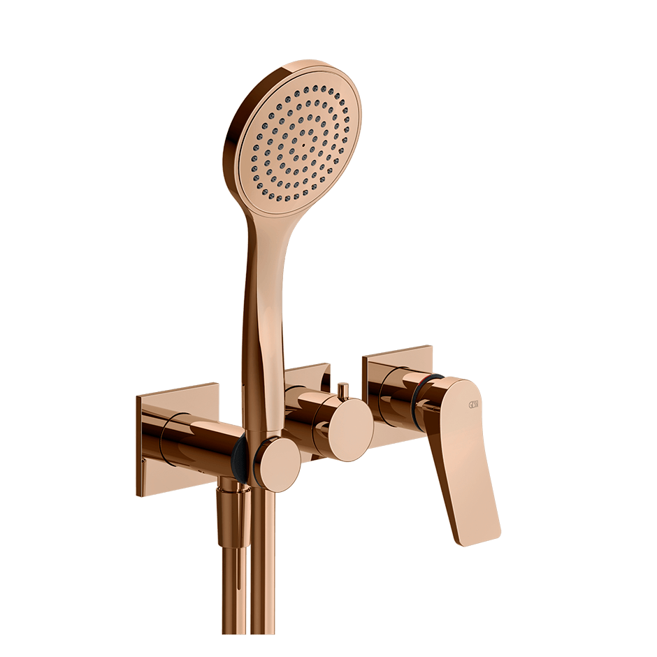 Gessi Shower Mixer 59036 in Copper Pvd