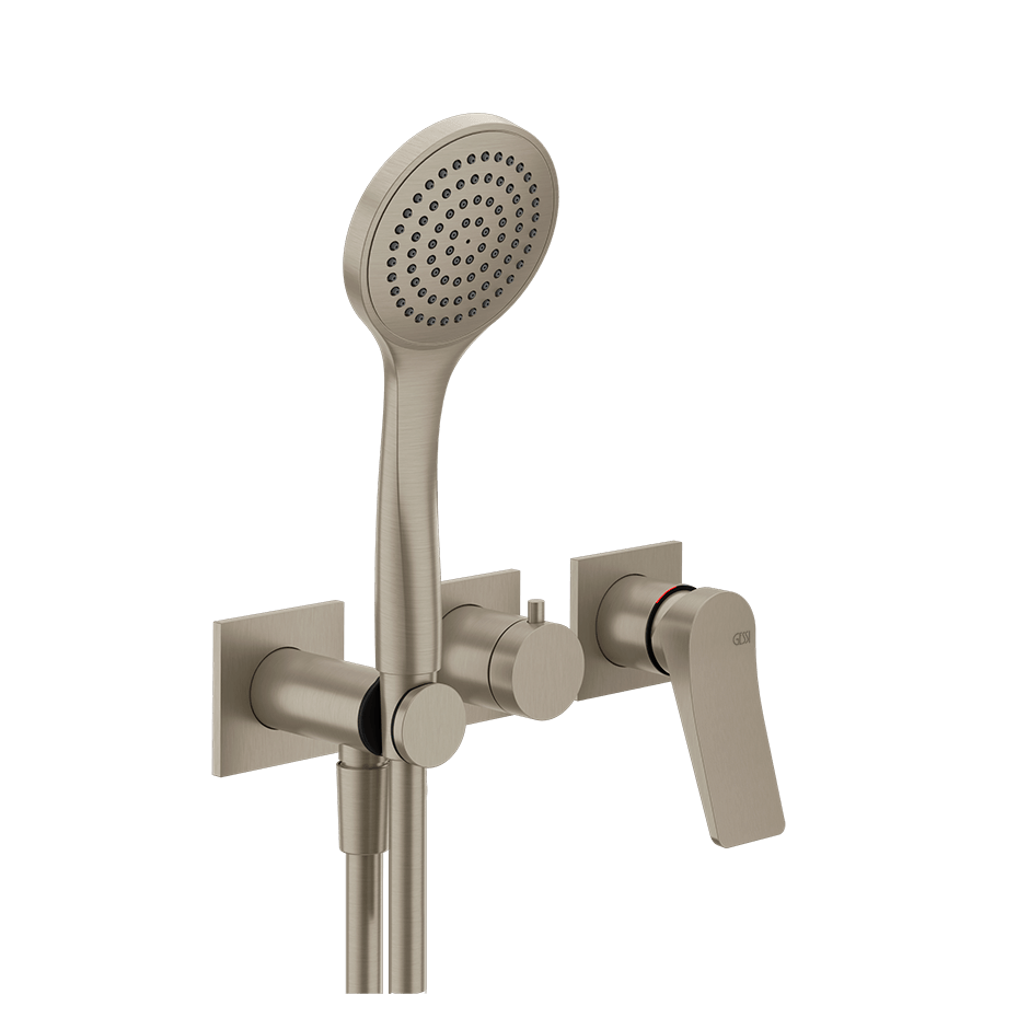 Gessi Shower Mixer 59036 in Finox Brushed Nickel