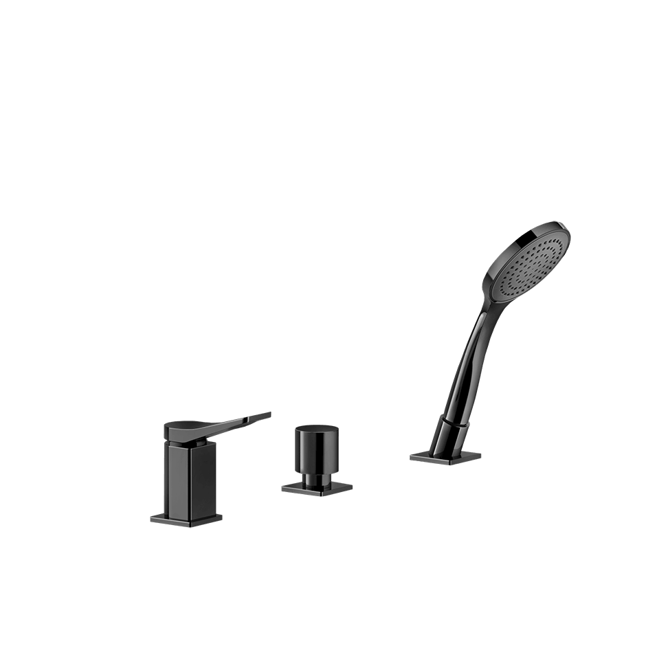 Gessi Bath Mixer 59043 in Black Metal Pvd
