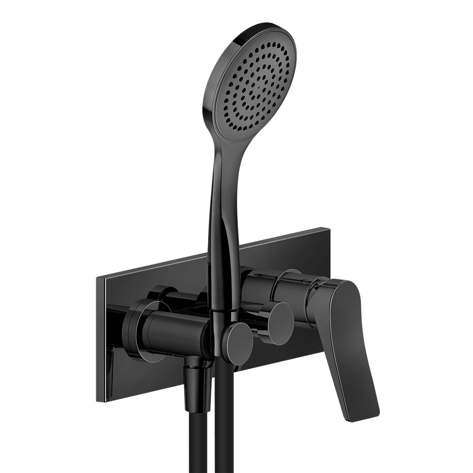 Gessi Bath Mixer 59141 in Black Metal Pvd