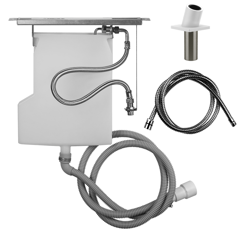 Gessi Handshower Drain Kit 59170 in Matte White