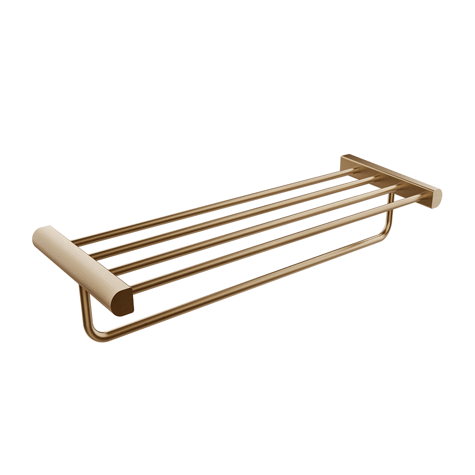 Gessi Towel Rail 59407 in Warm Bronze Br. Pvd