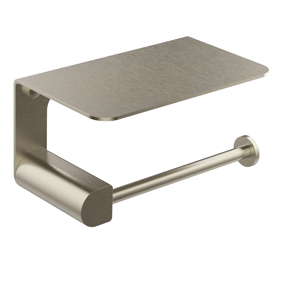 Gessi Paper Roll Holder 59449 in Finox Brushed Nickel