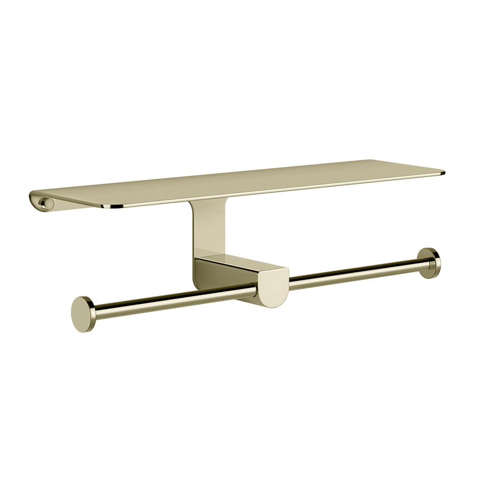Gessi Paper Roll Holder 59450 in Brass Pvd