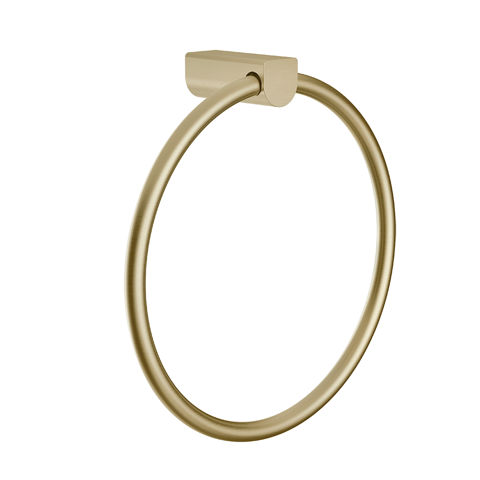 Gessi Towel Rail 59509 in Brass Brushed Pvd
