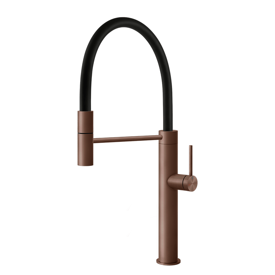 Gessi Sink Mixer 60010 in Copper Brushed Pvd