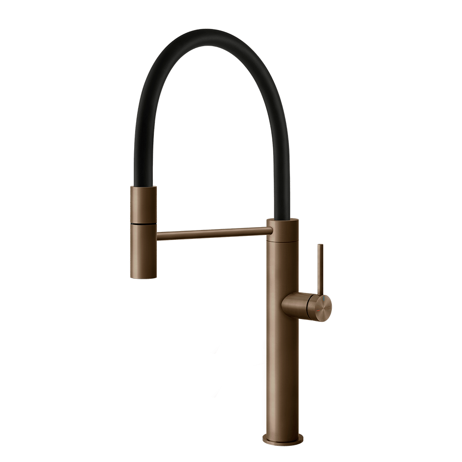 Gessi Sink Mixer 60010 in Coffee Bronze Brushed Pvd