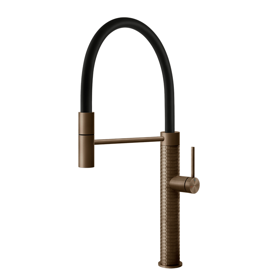 Gessi Sink Mixer 60012 in Coffee Bronze Brushed Pvd