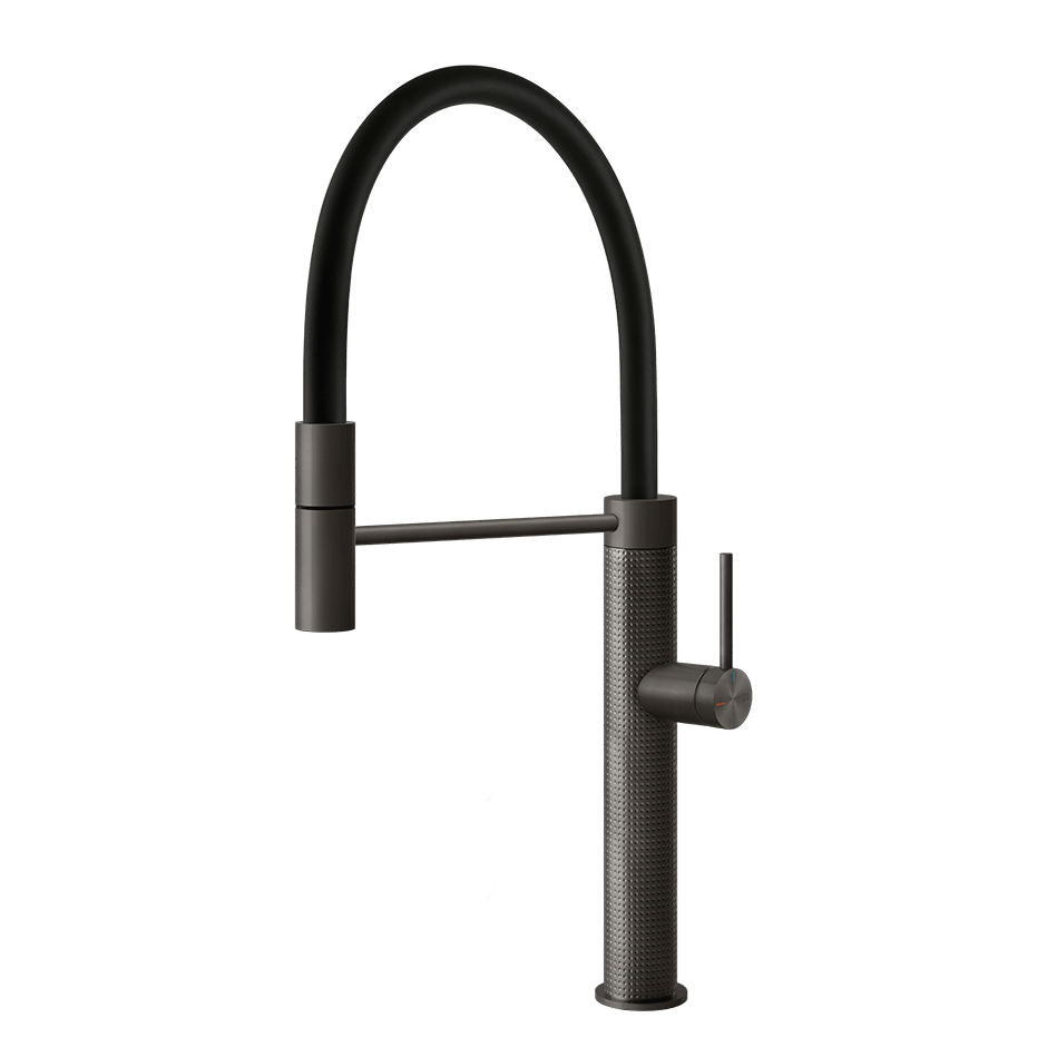 Gessi Sink Mixer 60014 in Black Metal Br. Pvd