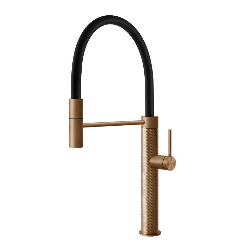 Gessi Sink Mixer 60014 in Warm Bronze Br. Pvd