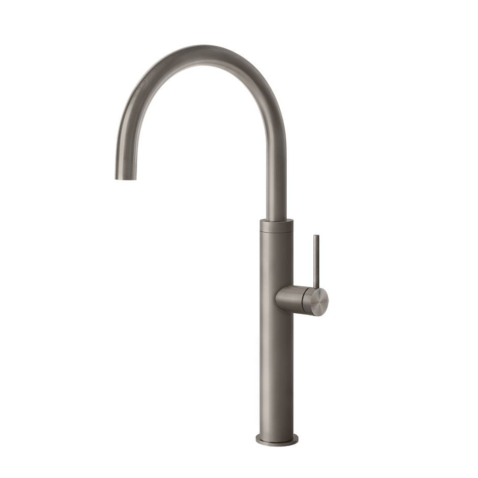 Gessi Sink Mixer 60016 in Steel Brushed