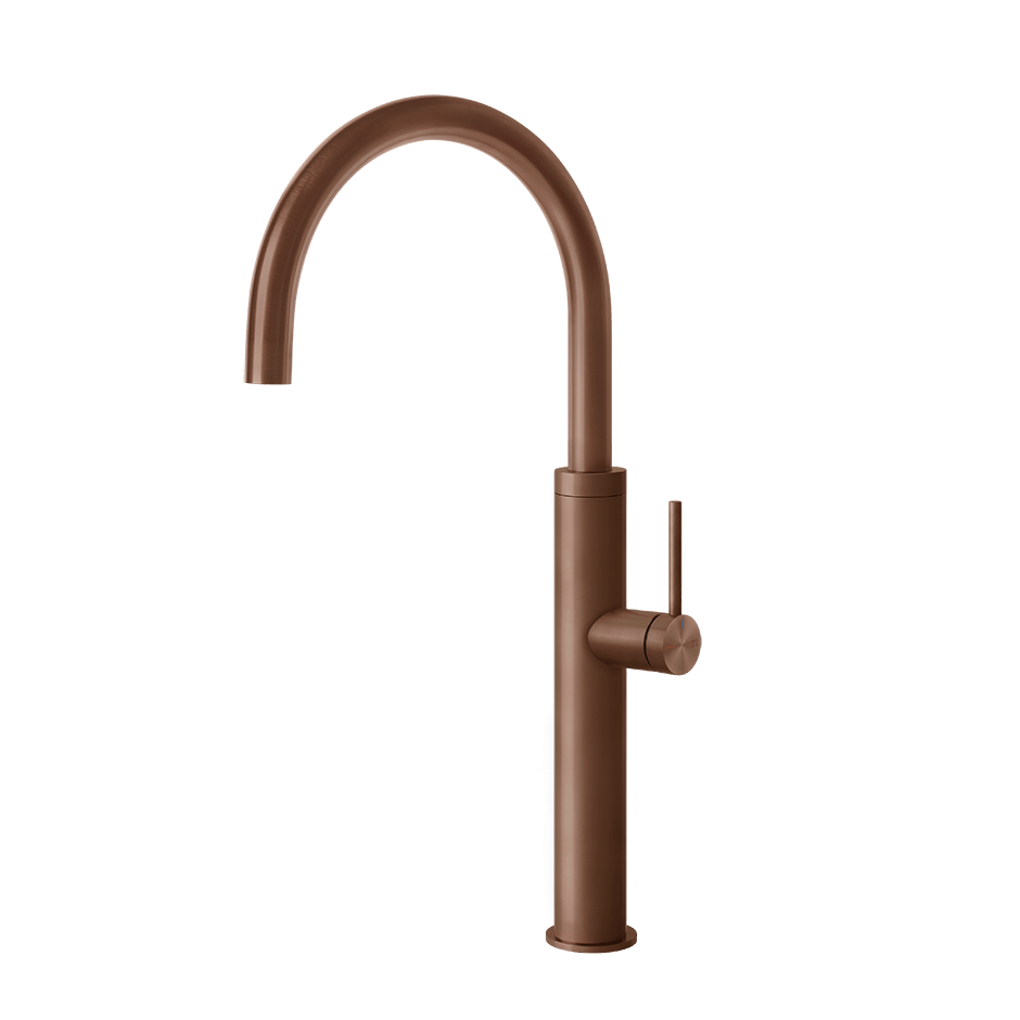 Gessi Sink Mixer 60016 in Copper Brushed Pvd