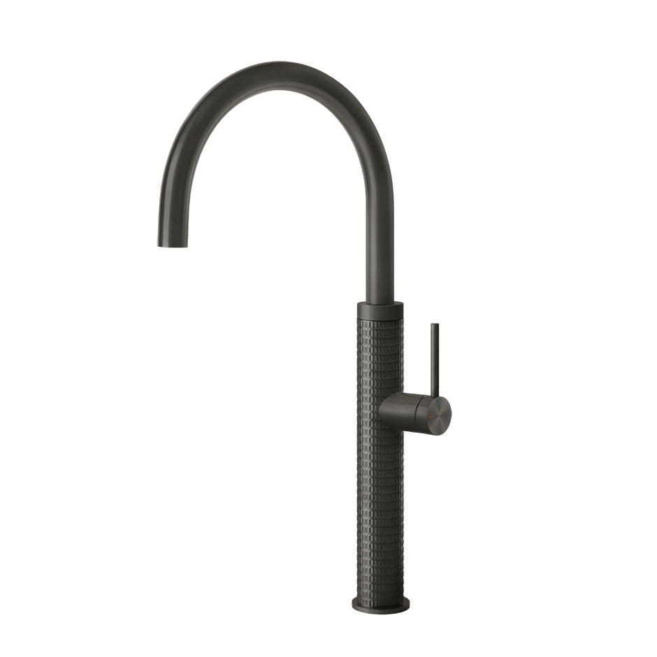 Gessi Sink Mixer 60018 in Black Metal Br. Pvd