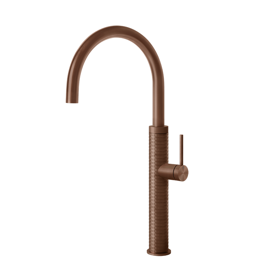 Gessi Sink Mixer 60018 in Copper Brushed Pvd
