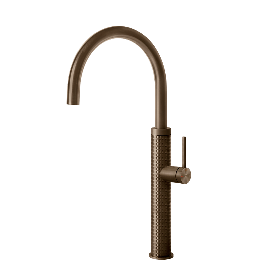 Gessi Sink Mixer 60018 in Coffee Bronze Brushed Pvd