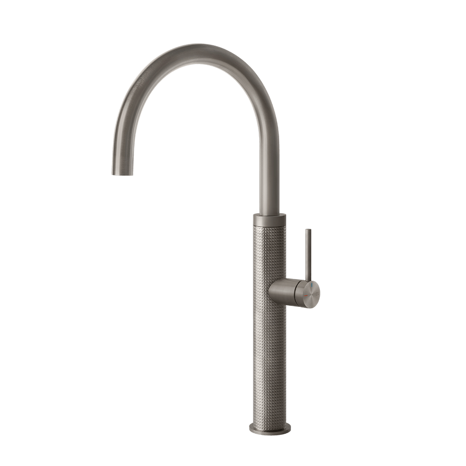 Gessi Sink Mixer 60020 in Steel Brushed