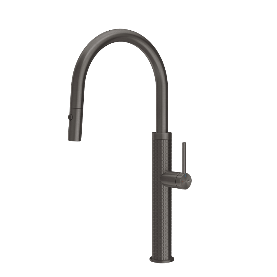 Gessi Sink Mixer 60024 in Black Metal Br. Pvd