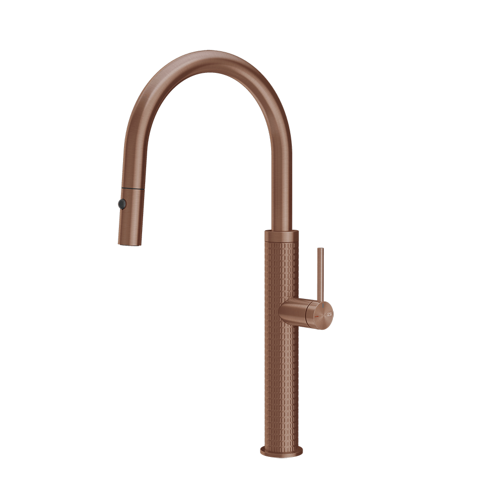 Gessi Sink Mixer 60024 in Copper Brushed Pvd