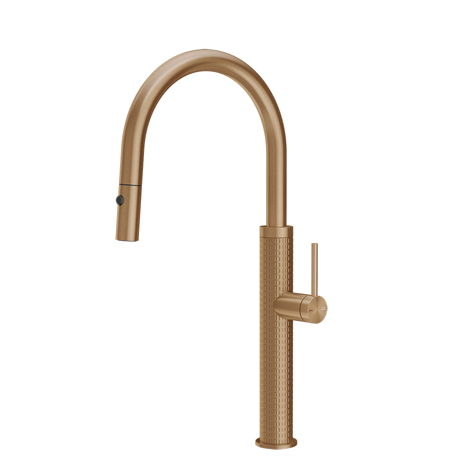 Gessi Sink Mixer 60024 in Warm Bronze Br. Pvd