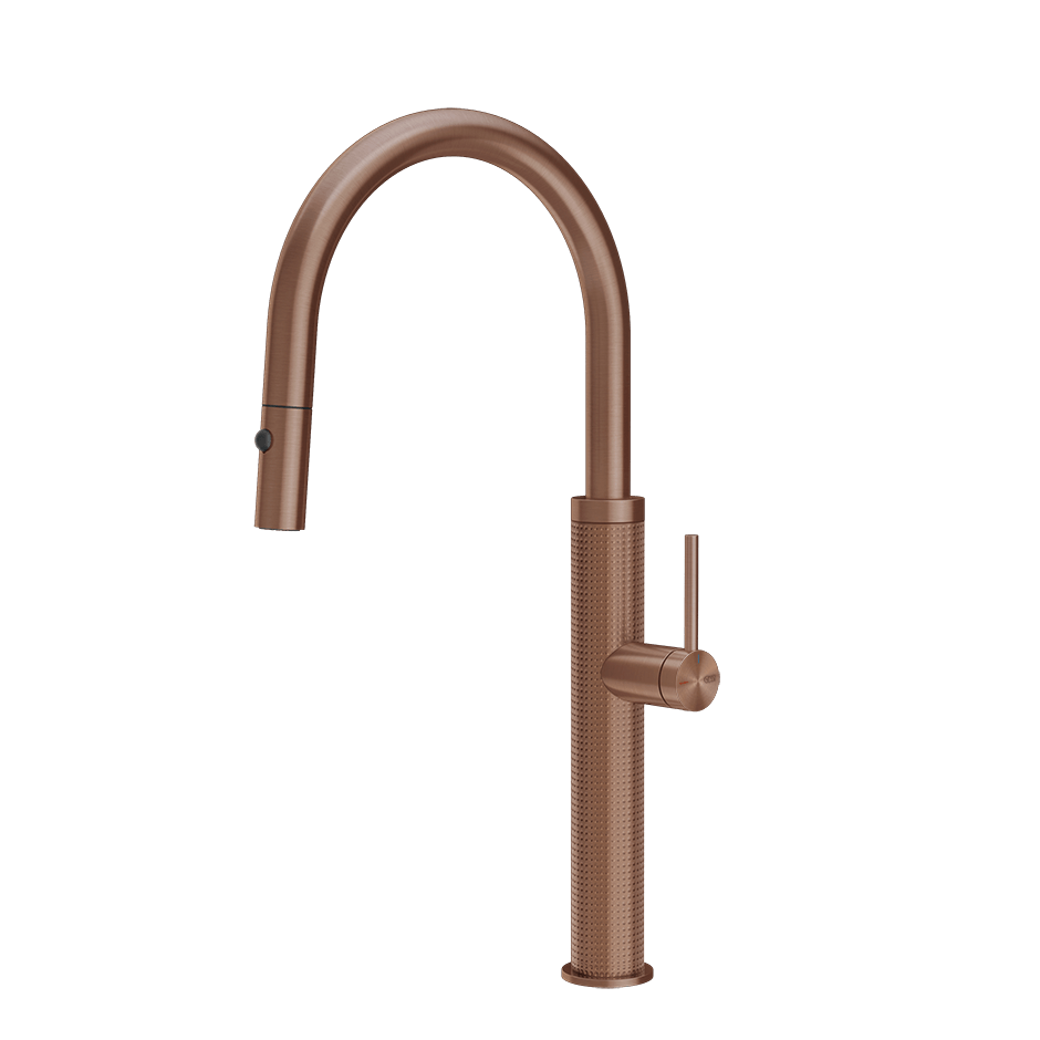 Gessi Sink Mixer 60026 in Copper Brushed Pvd