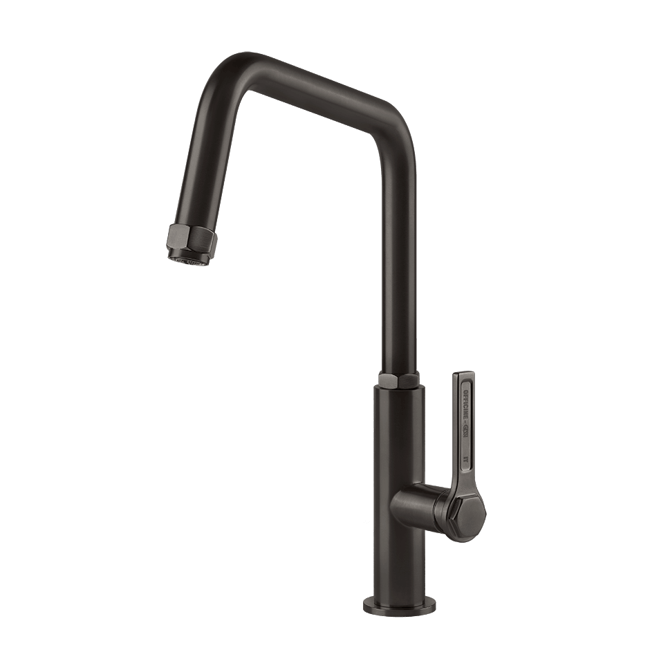Gessi Sink Mixer 60051 in Black Metal Br. Pvd
