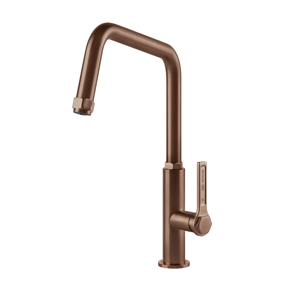 Gessi Sink Mixer 60051 in Copper Brushed Pvd