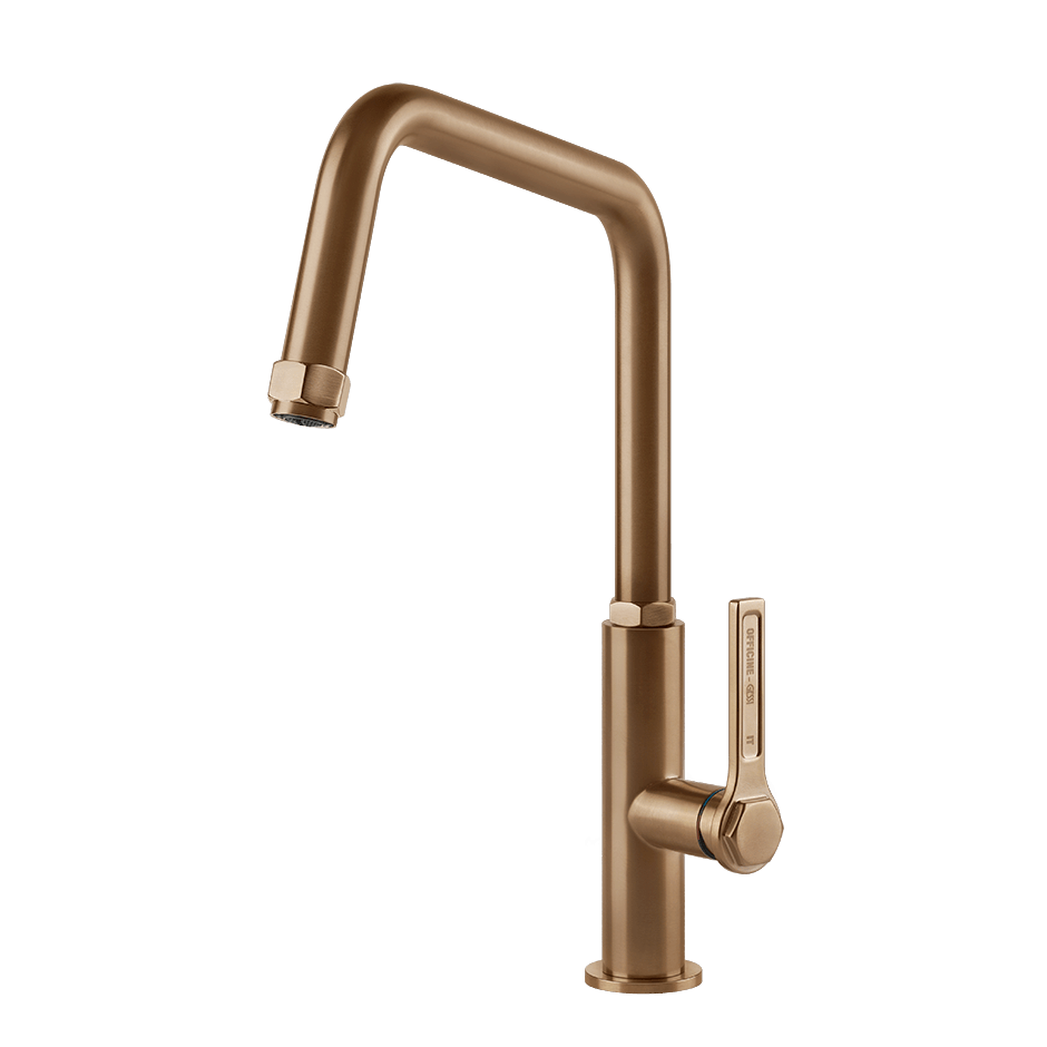 Gessi Sink Mixer 60051 in Warm Bronze Br. Pvd