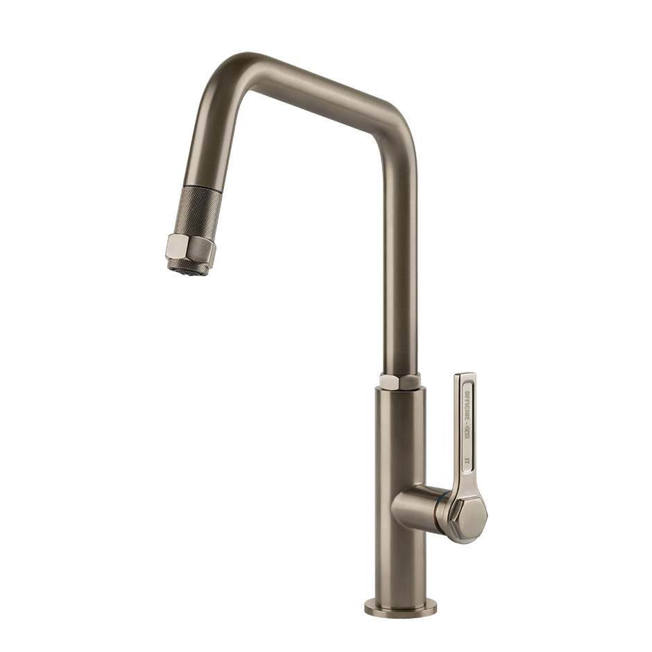 Gessi Sink Mixer 60053 in Finox Brushed Nickel
