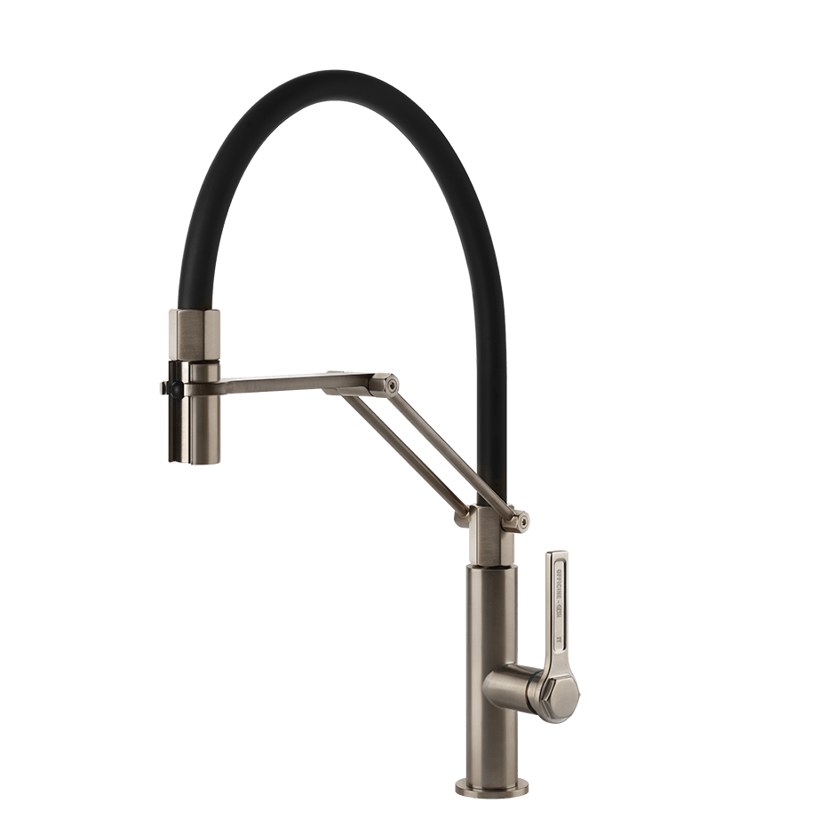 Gessi Sink Mixer 60055 in Finox Brushed Nickel
