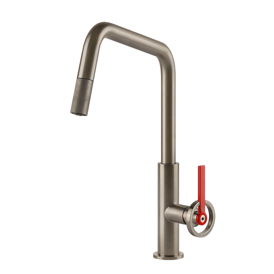 Gessi Sink Mixer 60203 in Finox Brushed Nickel