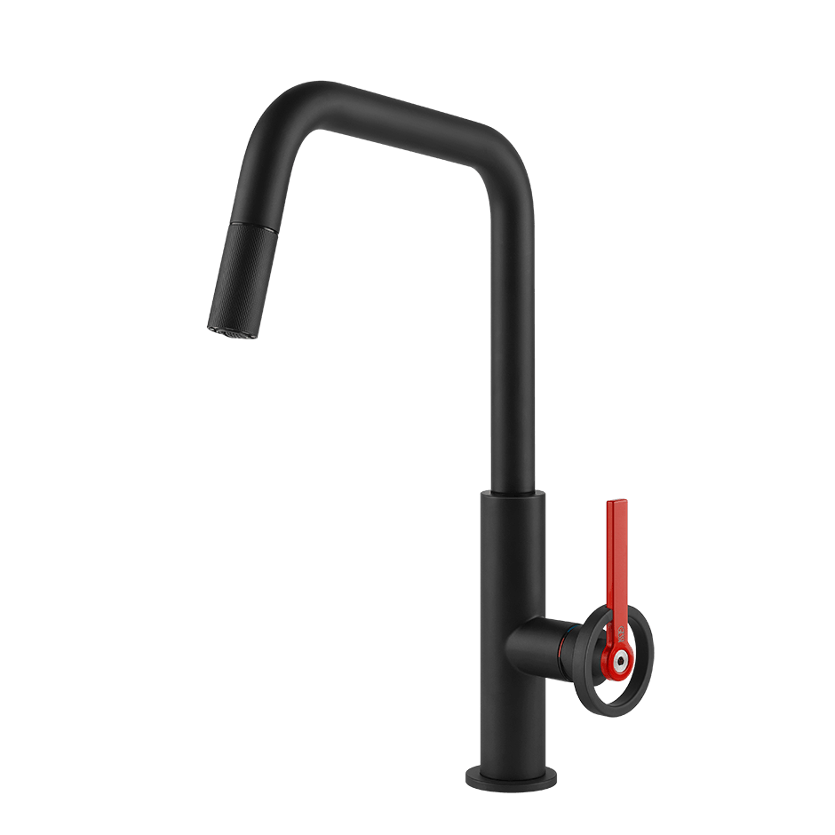 Gessi Sink Mixer 60203 in Matte Black