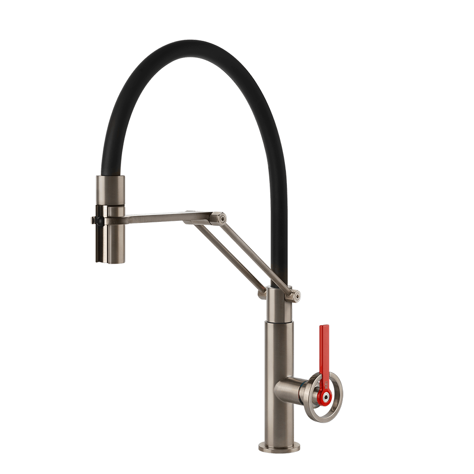 Gessi Sink Mixer 60205 in Finox Brushed Nickel