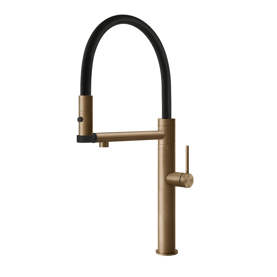 Gessi Sink Mixer 60214 in Warm Bronze Br. Pvd