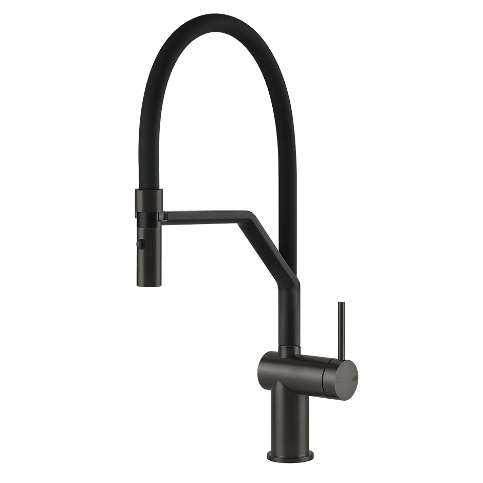 Gessi Sink Mixer 60429 in Black Metal Br. Pvd