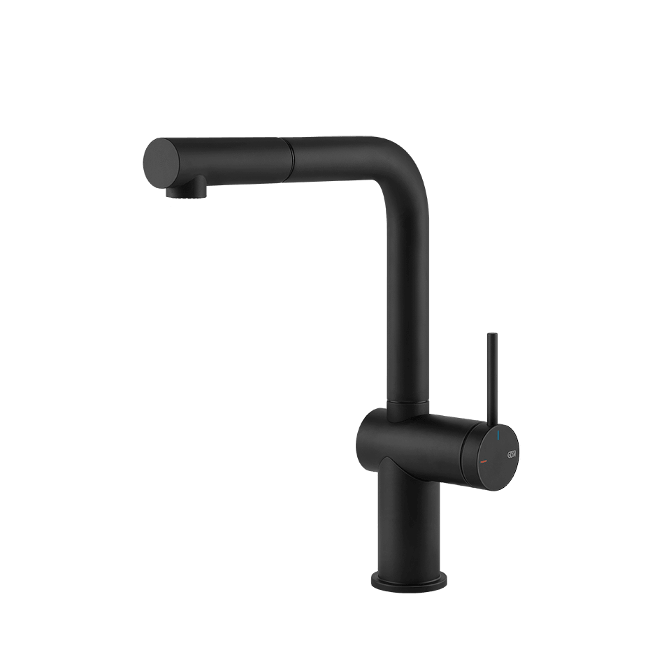 Gessi Sink Mixer 60433 in Matte Black